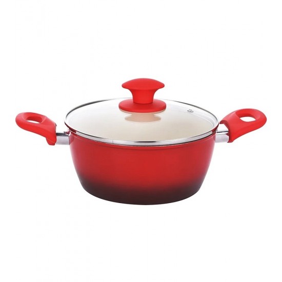 Caçarola 22cm 3,24 Litros 3.7mm Indução Ceramic Class Rubi